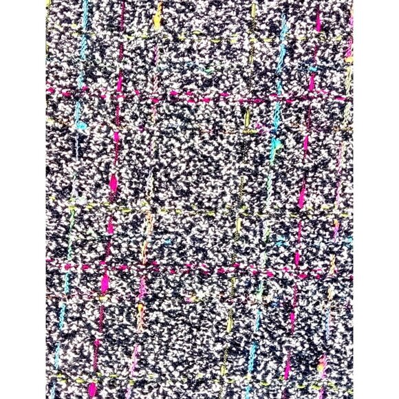 Vtg 80s/90s Sweater Cardigan Sz L BEREK by Takako Sakon Woven Multi Color Lace - Picture 10 of 16